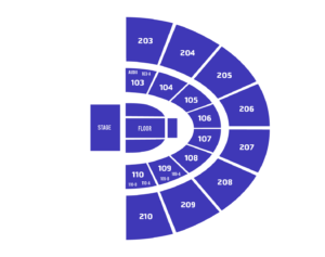 Half End Arena Seating Map